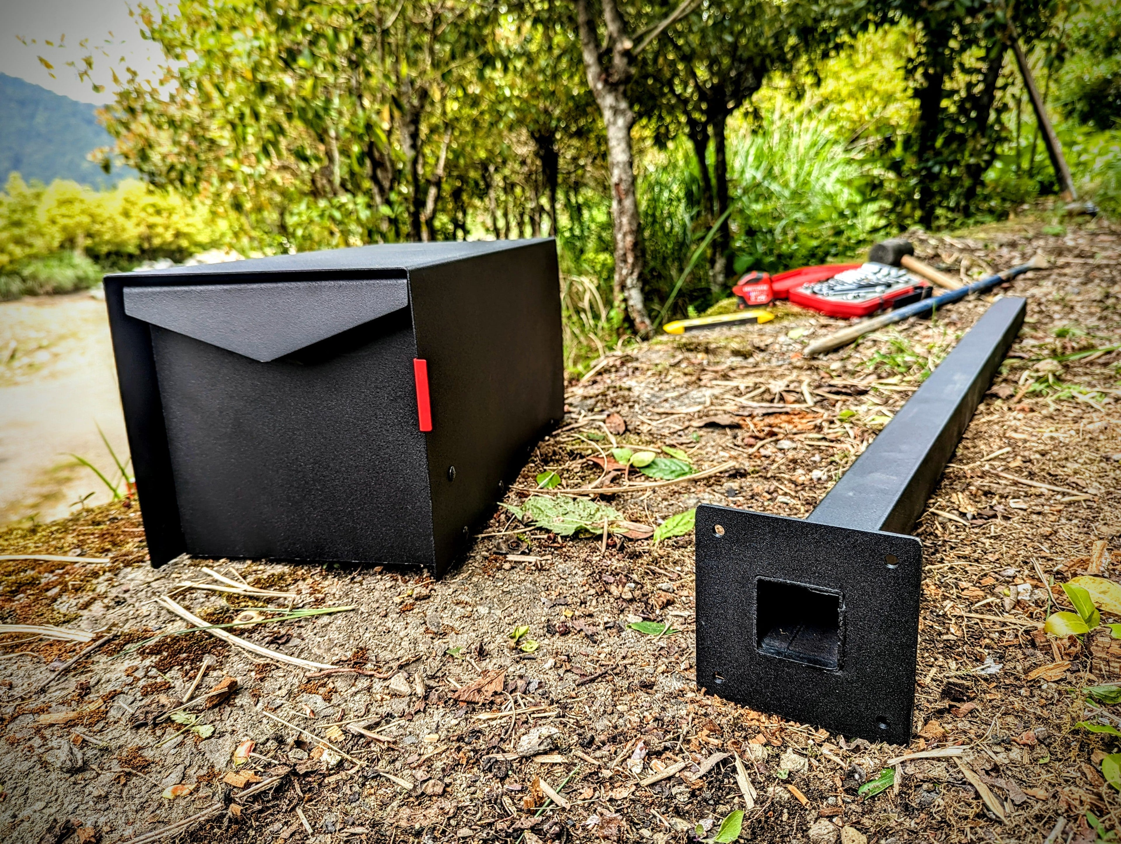 Mailbox and post in prep