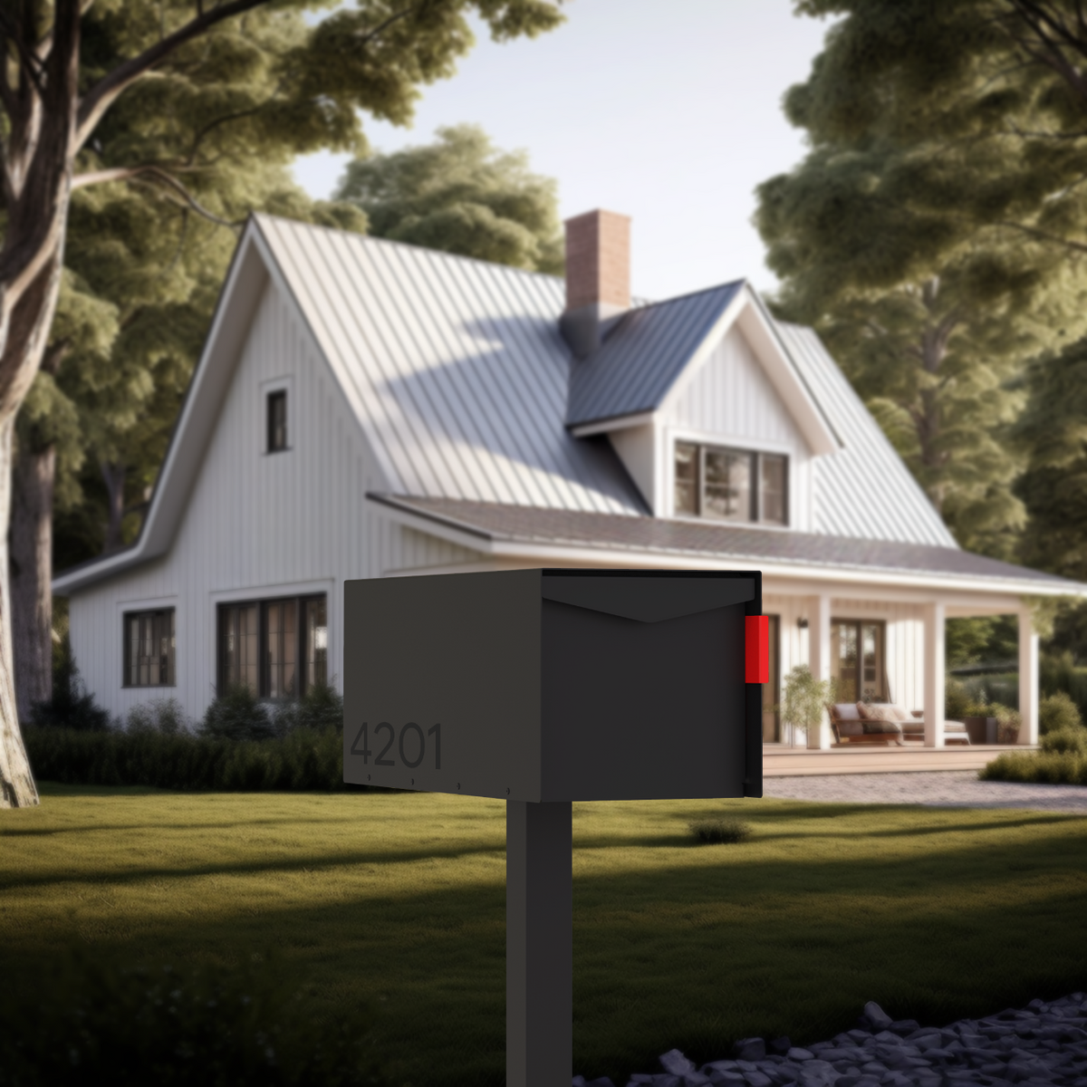 Top Load Mail Box Thompson Flat Top Mailbox – Olio Home.