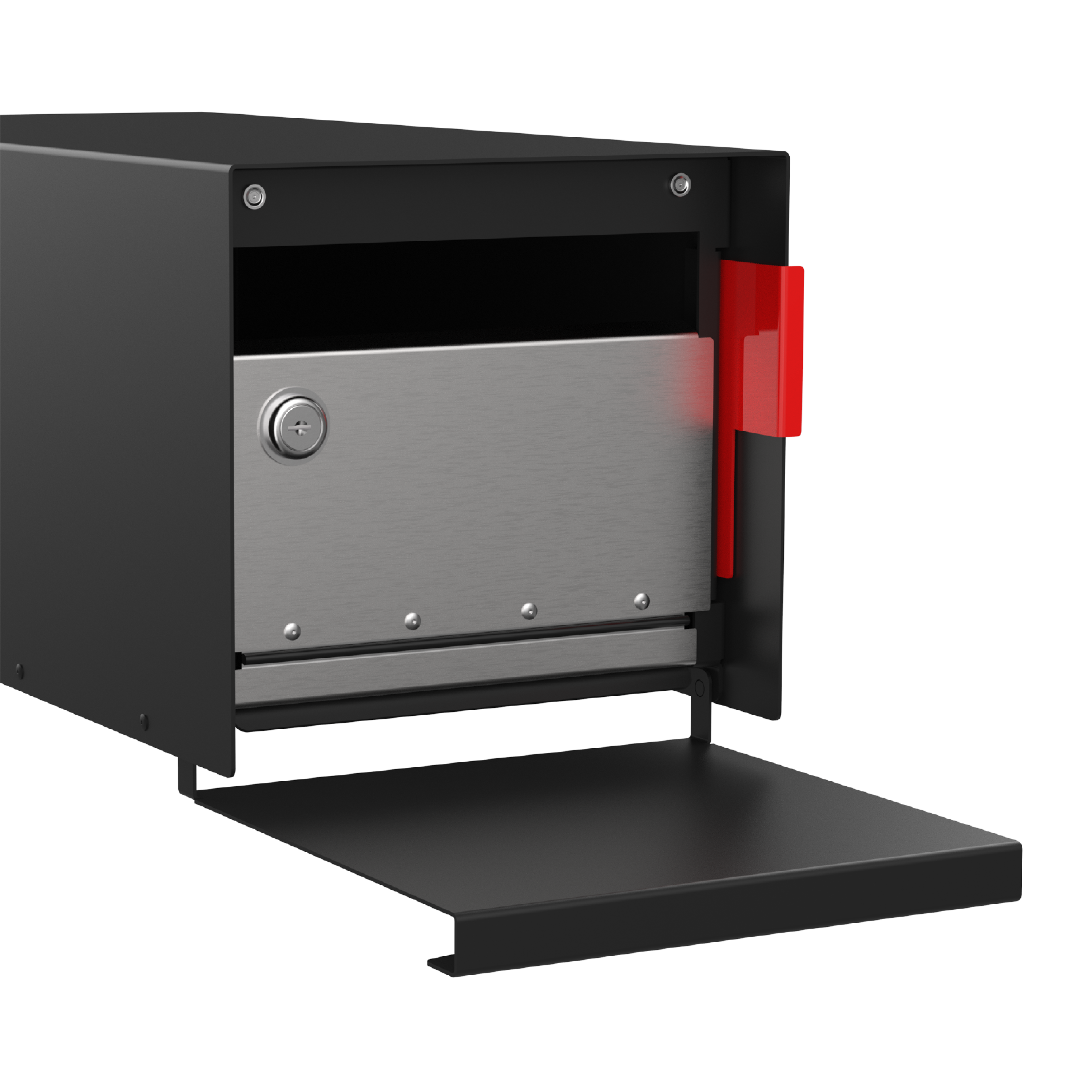 Top Load Mail Box Post Mounted Mailbox - Flat Top Style - Olio Home – Olio Home.